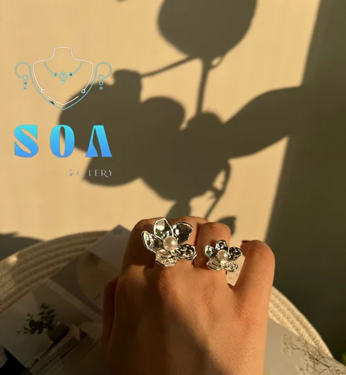 انگشتر طرح گل