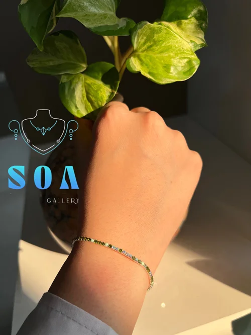 دستبند نگینی تنیسی