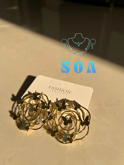 گوشواره پروانه ای مینیمال